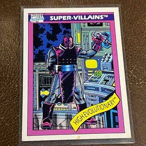 1990 Marvel Comics card! Universe High Evolutionary #77 Perfect Centering
